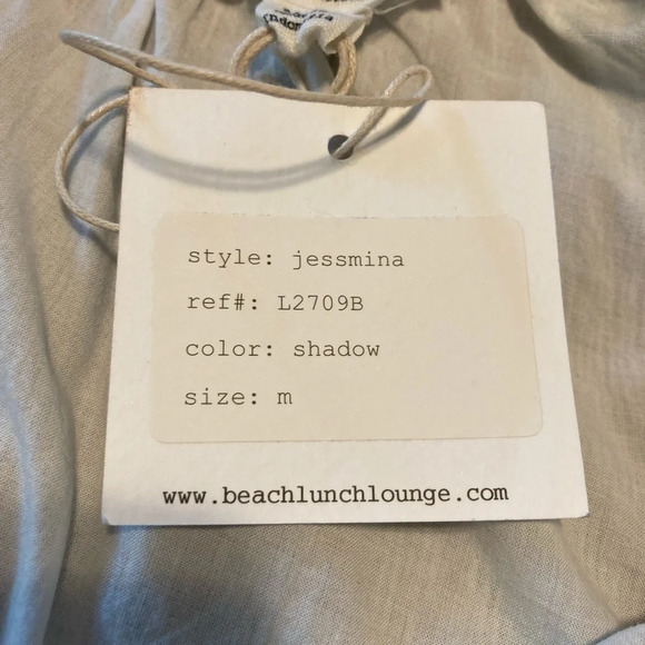 Beachlunchlounge Linen One Shoulder Dress M - Picture 13 of 14